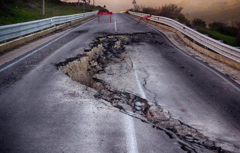 Broken road